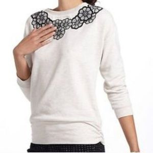 3 for 30! 
Anthropologie Saturday Sunday Applique Pullover